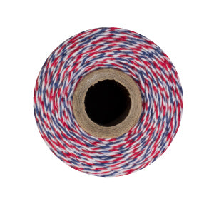 Airmail Twine - Red, Blue & White Bakers Twine