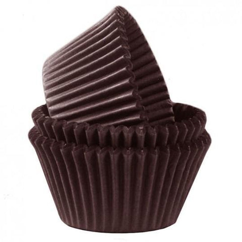 (WHOLESALE) Mini Brown Cupcake Liners  1 1/2 x 1- 30000 count