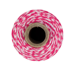 Hot Pink & White Bakers Twine