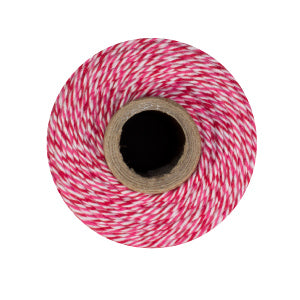 Peppermint Twine - Red, Pink & White Bakers Twine