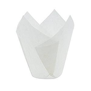 Mini White Tulip Baking Cups - 300 count